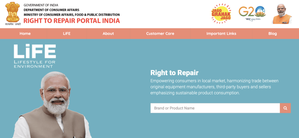 Ministry of Consumer Affairs launches Right to Repair portal